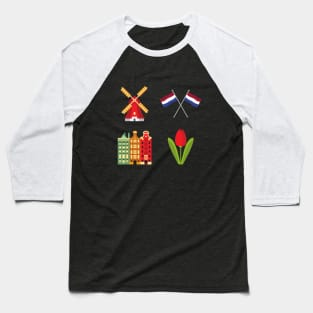 Amsterdam City Baseball T-Shirt